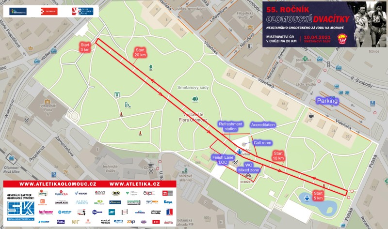 Smetanovy sady - velká mapa ČAS